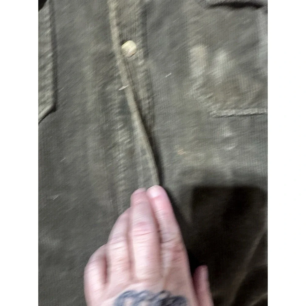 Native Habitat Green Corduroy Flannel Lined Women's Jacket size‎ M vintage
